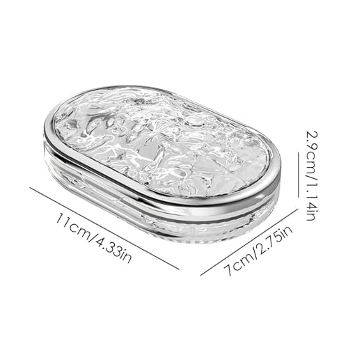 Xeihuul Pillen-organizer, pillendoosje | vitaminetablethouder | pillendoosje voor 7 dagen, reizen, , draagbaar, tabletscheiding, transparante waterdichte container, organizer, afdichtring - Afbeelding 6