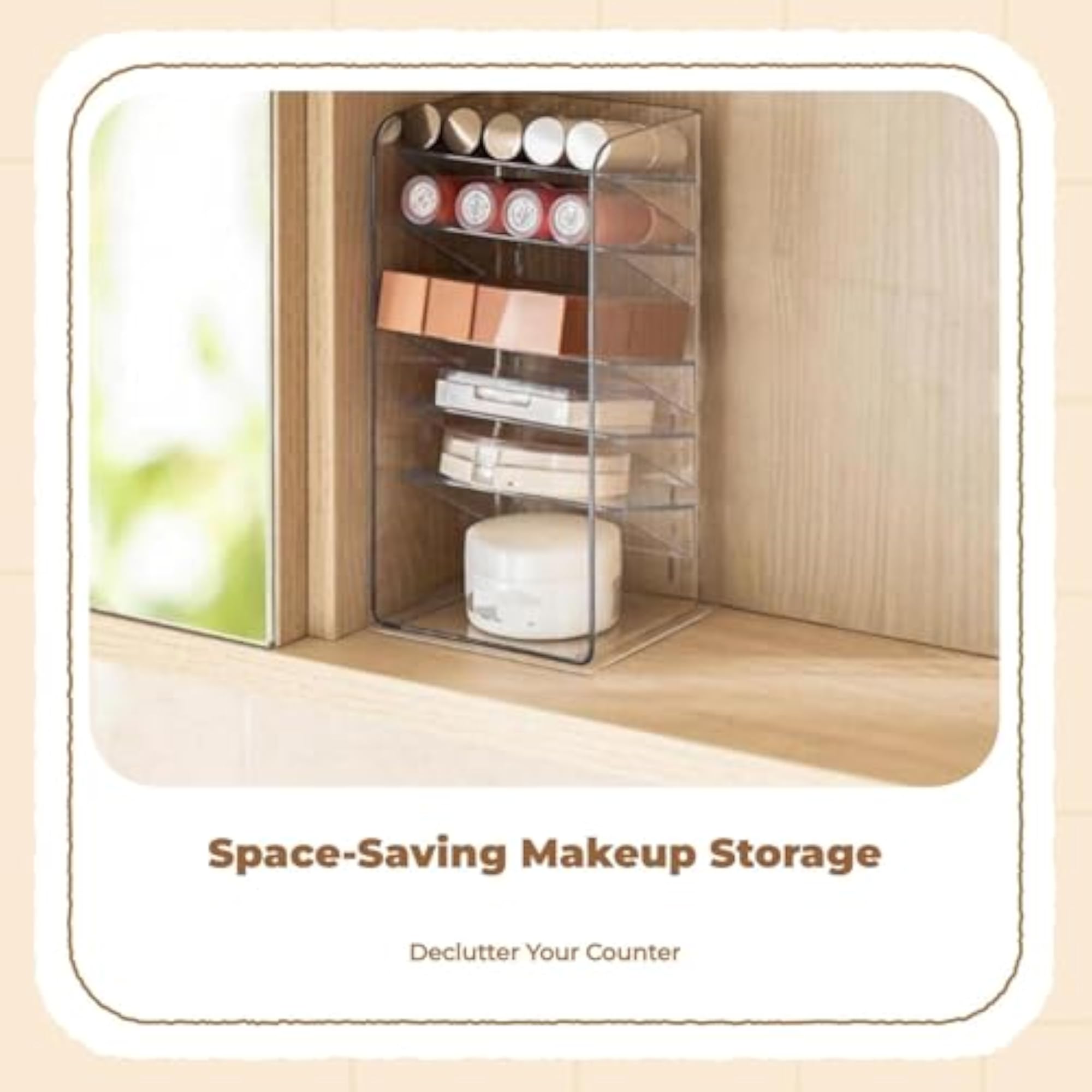 Clear Stackable Drawer Storage Box for Makeup Organizer
