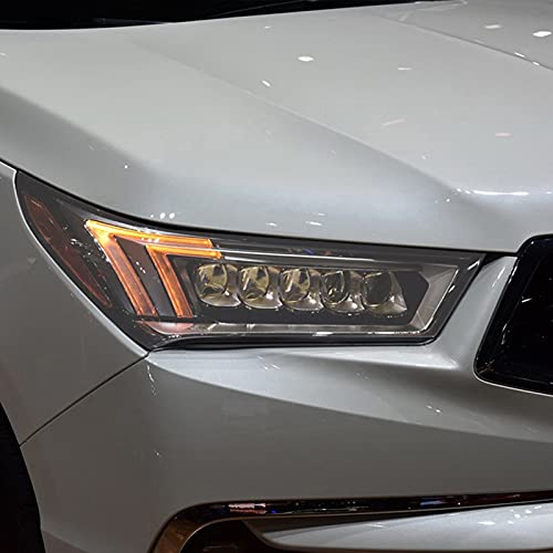 OPisuda Auto koplamp beschermfolie zwart transparant TPU film, Voor Acura MDX 2017 2018 2019 2020 - Image 6