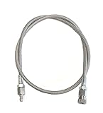 3Skull Paintball Airsoft Fill Whip Hose Extension 4500 Psi PCP - 36 inch Stainless Steel Air Fill Station and Charging System, Silver