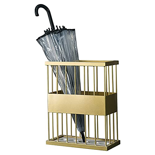 Porte-parapluies en métal noir meuble de rangement intérieur pour canne de marche
