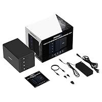 SABRENT 4 Bay Dockingstationen für Festplatten USB C 10Gbps SSD HDD Dock, Docking Station Kompatibel mit 2,5" 3.5" SATA (DS-SC4B) – Ansicht 7