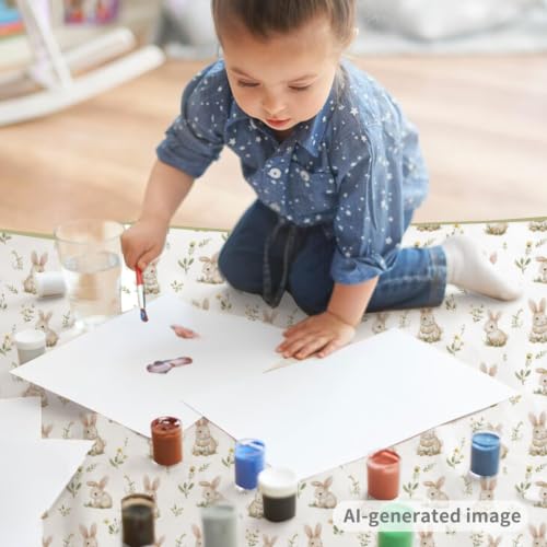 Image of Baby Splat Mat for Under High Chair, 51 x 51 Inch