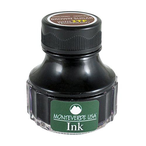 Monteverde Brun Sucre encre flacon 90ml recharge stylo plume marron