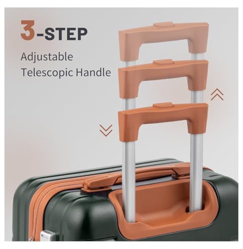 20" Carry-on Hardside Expandable Spinner Luggage - TSA Lock, Deep Green4