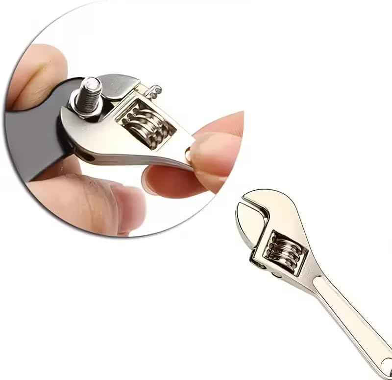 3PCS Portable Keychain Screwdriver Set with Mini Adjustable Wrench - Pocket Repair Tool Kit for Camping, Car/Bike/Motorcycle Maintenance, Universal Allen Wrench Accessories for Men