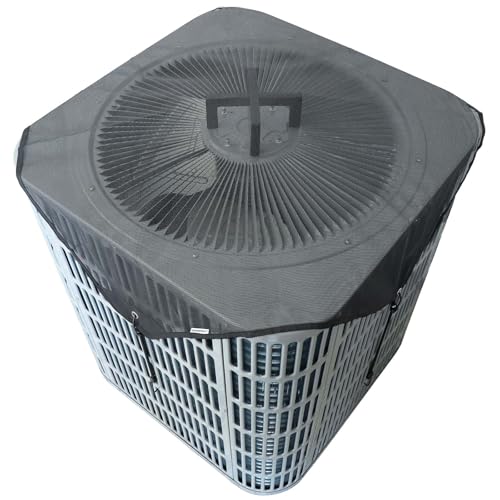 COVERTIFY Central Air Conditioner Covers for Outside 40'' X 40'', Mesh AC Covers for Outside Unit, Breathable AC Conditioning Condenser Compressor Cover with AC Stand Support - Top Universal Defener