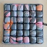 3D Air Cell Inflatable Pressure Relief Seat Cushion, Portable Self-Inflating Pad with...