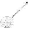 Hiware solid stainless steel spider strainer skimmer ladle for cooking and frying kitchen utensils wire strainer pasta strainer spoon 54 inch  urban country home decor