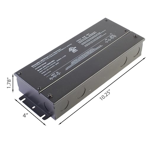 Image of 12v UL Listed 200w Triac Dimmable Driver 0-10V 110v - 277v AC Transformer Constant Voltage Power Supply for LED Strip Light Control by AC Wall Dimmer (12v 200w)