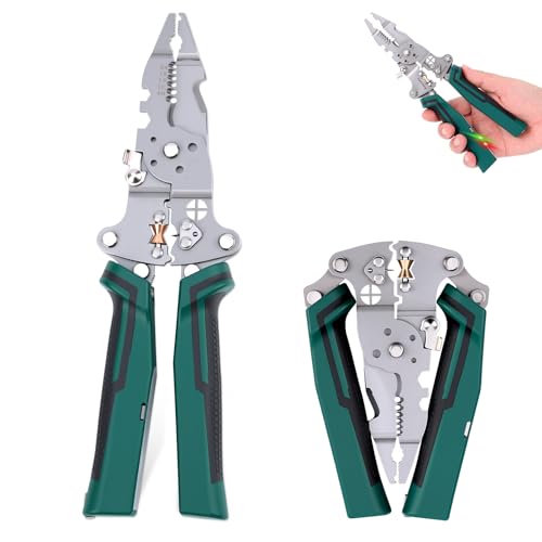 Multi-Function Foldable Wire Stripper with Voltage Tester, Professional Foldable Multi-Tool