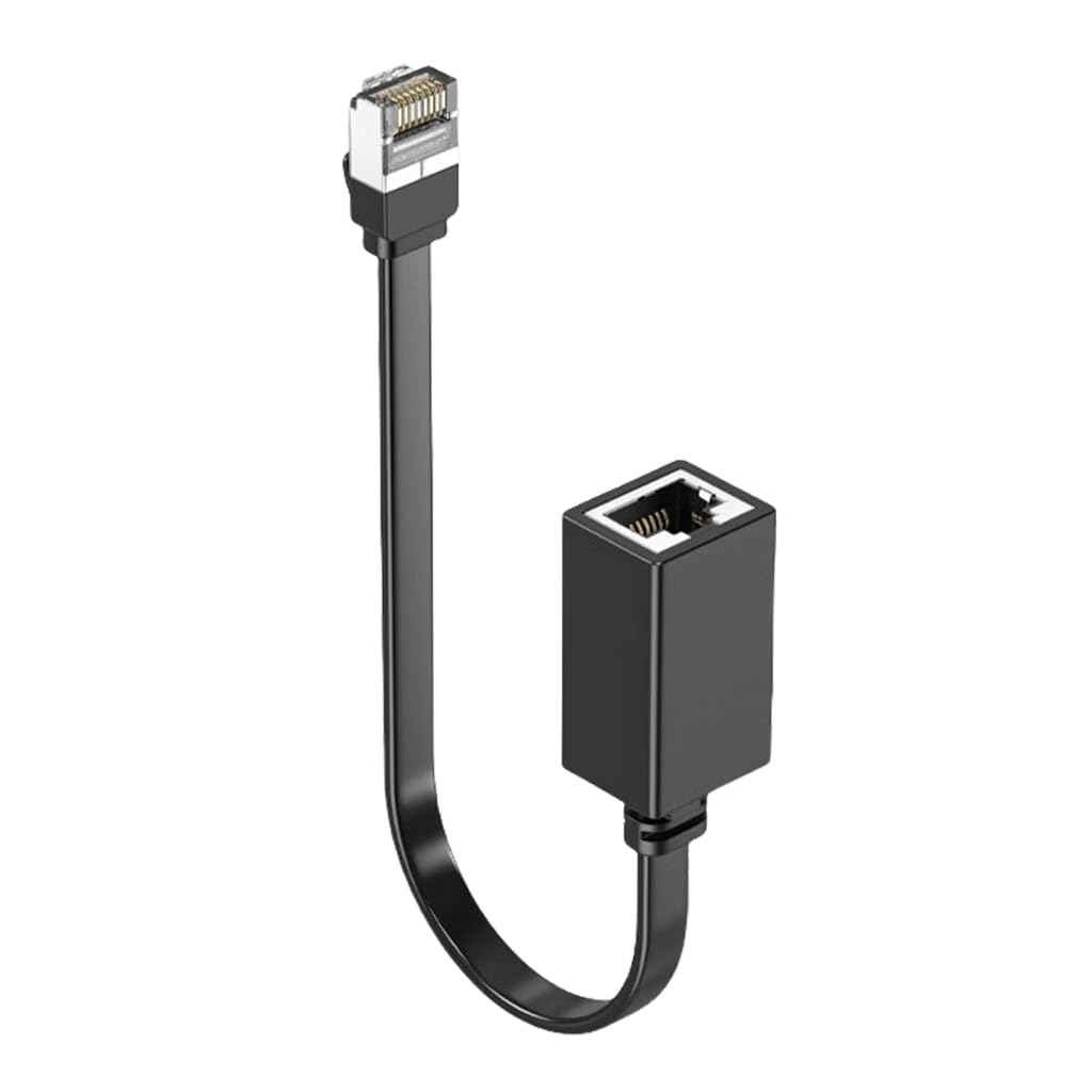 Elnwnnkc Ethernet Extension Cable Networking Cat7 Ethernet Extender Cable Adapter RJ45 Cord Shielded Male to Female