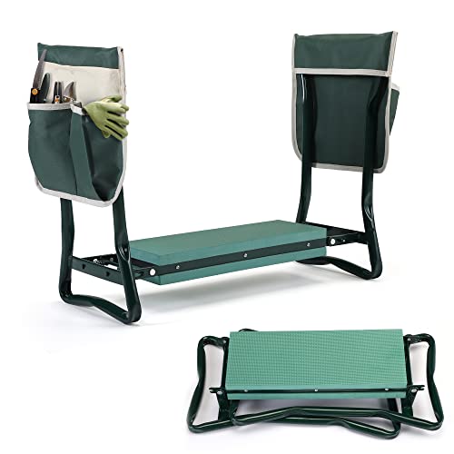 JAXSUNNY Portable Folding Garden Kneeler and Seat for Gardening Comfort