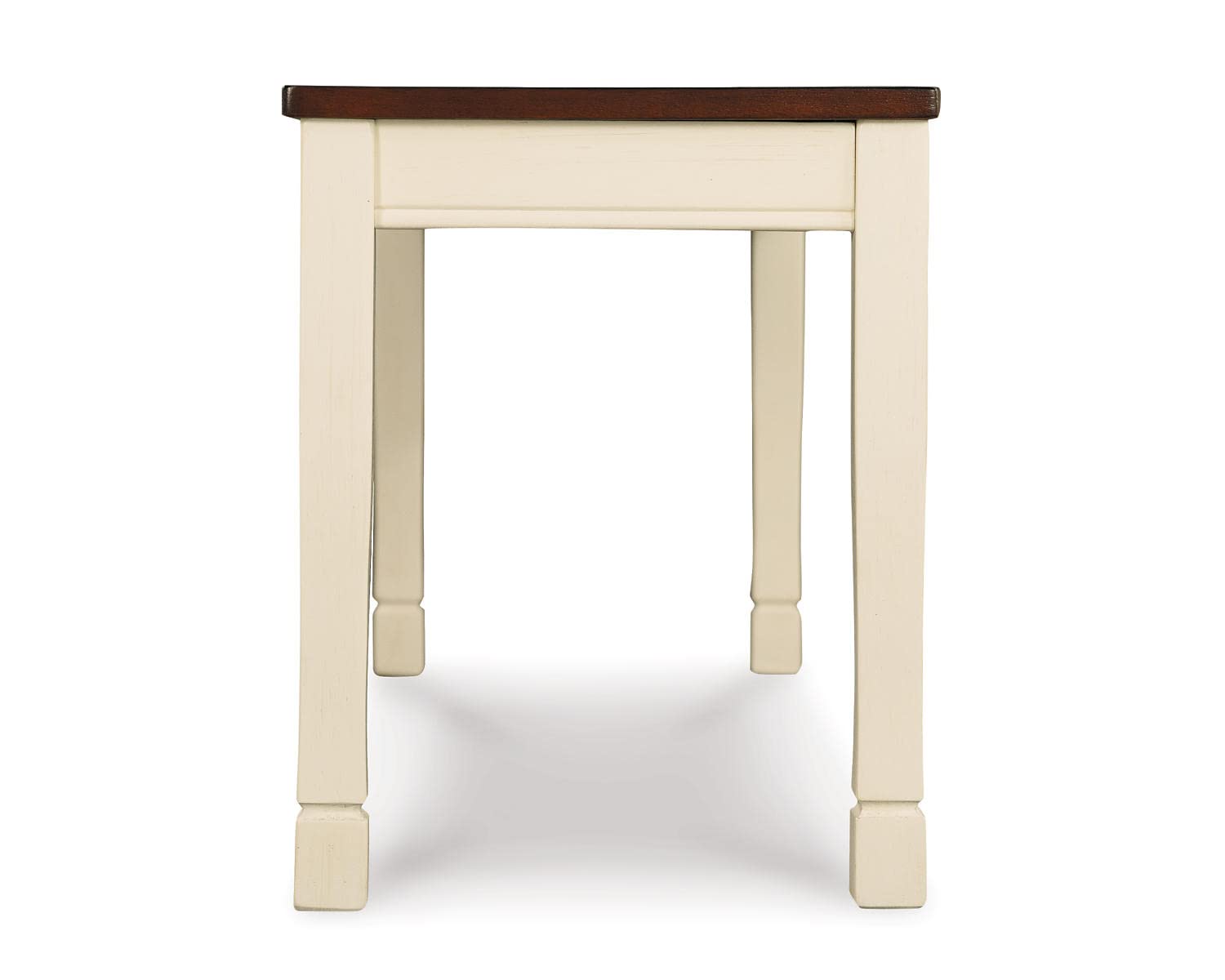 Signature Design by Ashley Whitesburg Cottage Rectangular Dining Bench, Brown & Antique White