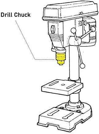 5/8キーレスドリルチャックフィット RIGID DRILL PRESS DP15501 DP