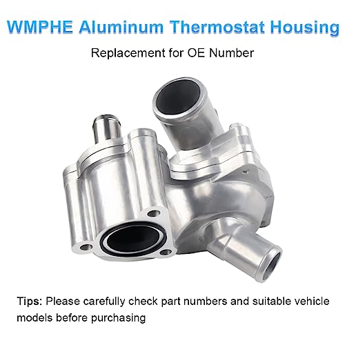 Image of 4L5E8A586AB Aluminum Thermostat Housing Compatible with 01-05 Ford Explorer | Compatible with 2001-2011 Ranger 2001-2008 Mazda B4000 2001 Mercury Mountaineer, Replace for SK121093 4L5E8594AA 4L5E8A586BB