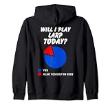 ¿Jugaré LARP hoy? Sí para los fans de Sarcastic Larping Sudadera con Capucha
