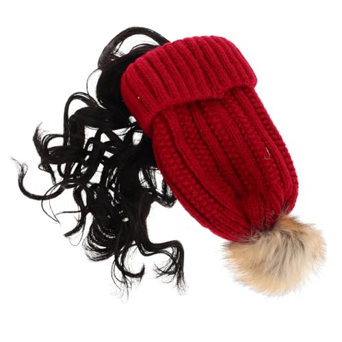 Bonnet tricoté femme hiver fini les cheveux décoiffés sous votre chapeau