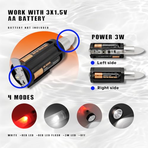 WELESHEI 5 in 1 Camp Lamp Emergency Flashlight Outdoor Water Sensor Survival Gear and Supplies Tent Light Camping Essentials for Hurricane,Hiking,Outdoor Walking, Emergency,Storms and Outages Lamp by WELESHEI - Used condition - Image 3