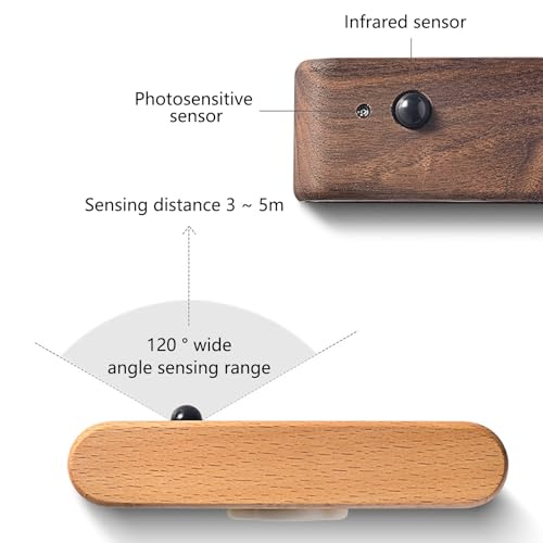 Iluminación de pared sin cables con sensor de movimiento para pasillos oscuros 3