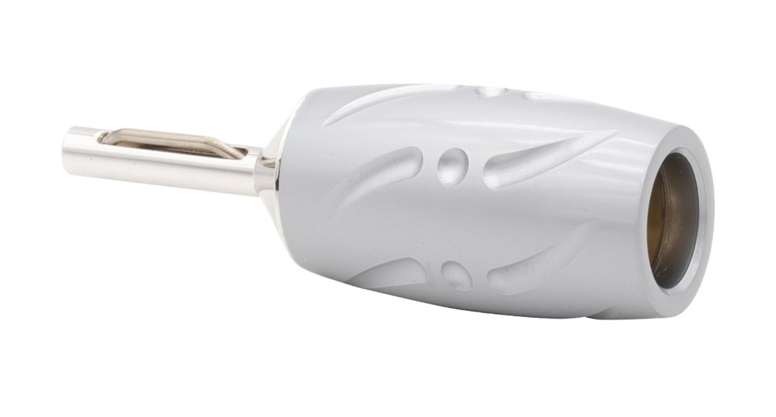 Conector de Cable de altavoz AMP, conector Banana de cobre chapado en rodio, extremo de 4mm for poste de encuadernación, 4 Uds.