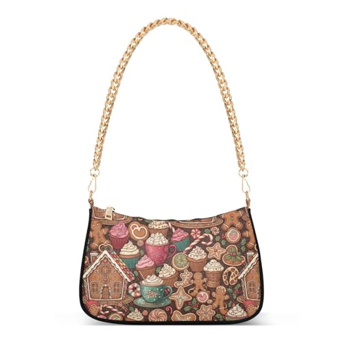 Sac à bandoulière Noël motif friandises le cadeau parfait pour femme