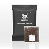 Lean Caffeine Old School Espresso-Kaffeebeutel, 50 Stück, einzeln verpackt für Frische, stark und super sauber, ohne Pestizide, Schwermetalle oder Mykotoxine