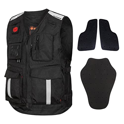 Scoyco Mesh Motorcycle Vest Safety Reflective Sleeveless Jacket With Ce Armored Men Motocross Cycling Racing Vest #TOP8