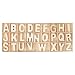 NOLITOY Lettere di Lettere di Legno Lettere Praticare Bordo Scheda Unfinished Lettera Ritaglio Capitale Alfabeto Tracing Tool per per I Giocattoli di Apprendimento in età Prescolare