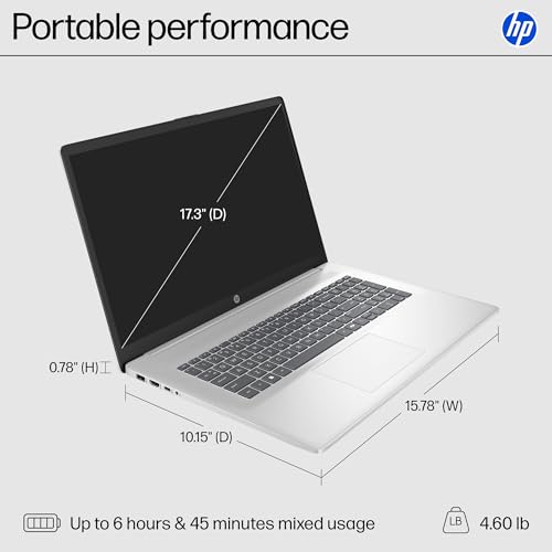 HP Laptop 17.3 pulg FHD Core i3 8GB 256GB SSD Intel Win11 miniatura 5