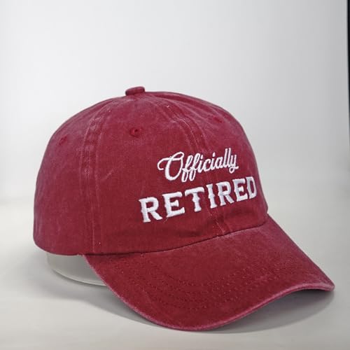Image of Officially Retired Hat for Men Women Ritirement Gift, Embroidered Not My Problem Anymore Baseball Cap