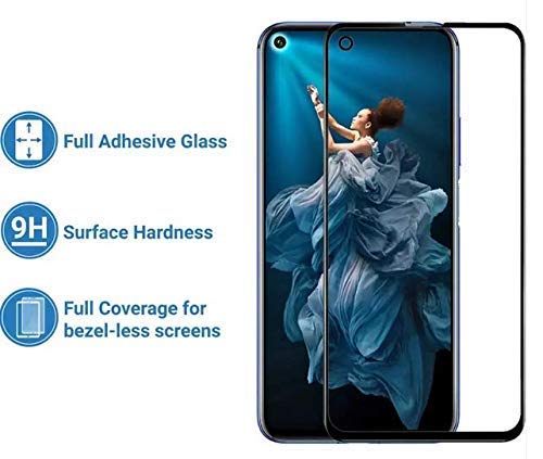 Image of Screen Protector for Huawei Honor P20 Lite (2019) | Honor Nova 5i (Black) Tempered Glass Edge-to-Edge 6D Screen Guard With Installation Kit