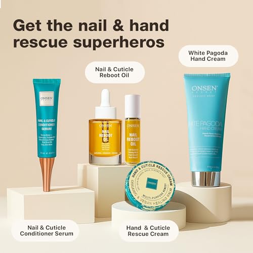 Cuticle Oil 10ml von Onsen - Japanische Nail Oil Behandlung für Geschädigte Nägel - Natürliche Nagelpflege & Nagelhautreparatur - Sichtbare Ergebnisse für Perfekte Nägel