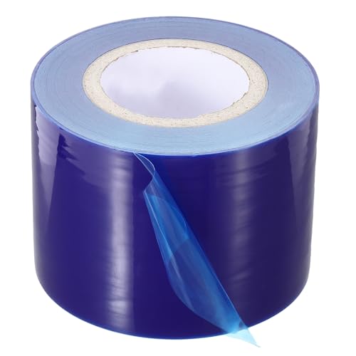 Image of PATIKIL Removable Protective Film Tape, 4.3 Inch x 656 ft PE Surface Protective Scratch Film Tape Roll for Furniture Electrical Appliances Plastic Hardware Medium Stickiness Blue