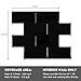 Black Peel and Stick Backsplash Subway Tile, Self Adhesive Peel and Stick Wall Tiles Kitchen Backsplash Stick on Tile (10
