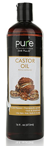 Pure Castor Oil Cold Pressed - 16 FL OZ - BEST 100% Pure Hair Oil - Castor Oil For Hair Growth, Face, Skin Moisturizer, Scalp, Thicker Eyebrows And Eyelashes