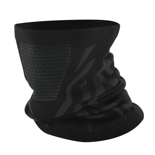 VekAuto Media Mascarilla De Nylon Cubrebocas De Panal Mantiene El Calor Transpirable Gris 1 Pc