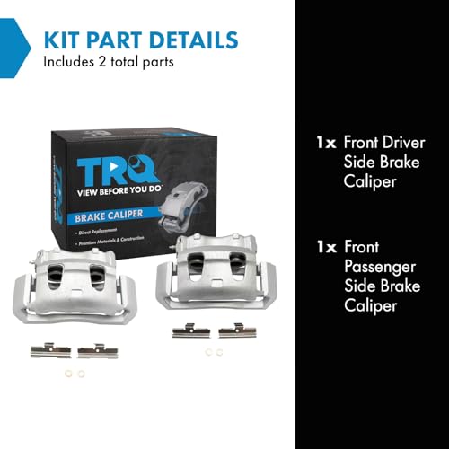 Image of TRQ Front Brake Caliper Set Compatible with 95-07 Ford