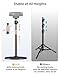 Webcam Tripod Stand for Desk Height Adjustable & 360° Swivel Webcam Mount Compatible with Logitech Webcam C922 C930e C920S C920 C615 C960 NexiGo N60 and BRIO and Other Devices with 1/4