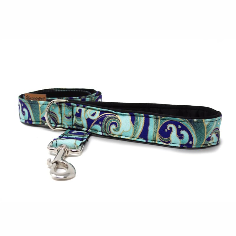candyPet - Hokusai Dog Leash - 120 cm Cotton with Soft Shell Padded Handle