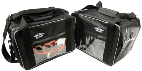 Bestem LGBM-R12GS-SDL-CP Black Side Case Liners with Clear Pocket for BMW R1200GS, Pair