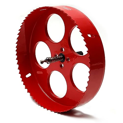 Utoolmart 165mm Bi-Metal Hole Saw M42 High Speed Steel Holesaw Blade 25mm Cutting Depth Opener Cutter Drill Bit with Triangular Handle for Wood Sheet Metal Plastic Fiberboard - Image 3