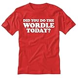 Did You Wordle Today - T-Shirt (as1, Alpha, s, Regular, Regular) Red