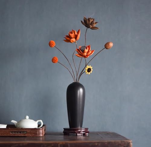 Decoración con flores secas artesanales desmontables miniatura 3