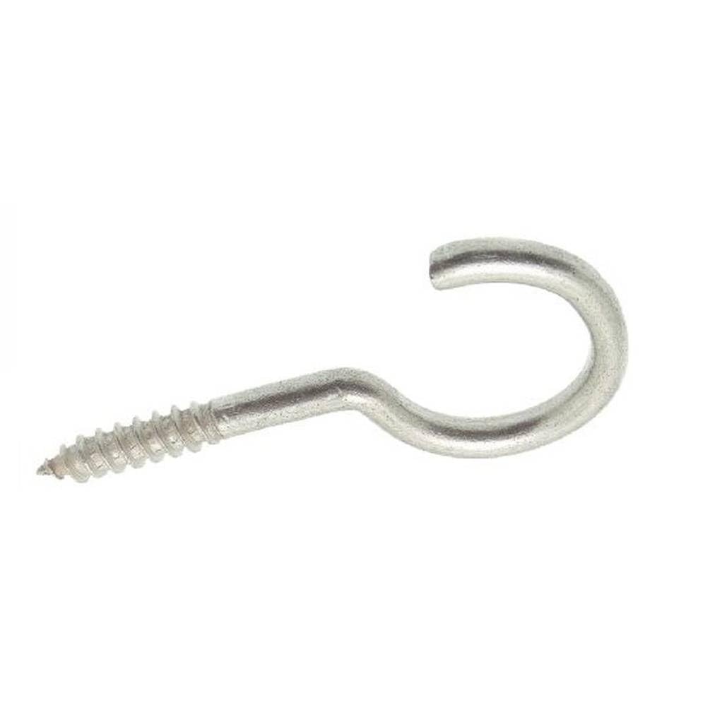 D-Work 100 Haken für Schrank, mit Gewinde, Holz, 6 x 60 mm – Edelstahl A2