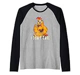 no me importa / quiero mi paz / Animales gallo y gallinas Camiseta Manga Raglan