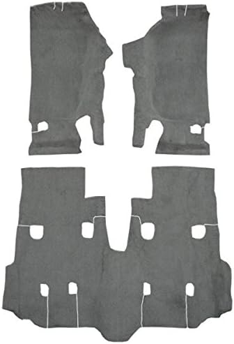ACC Automotive Carpet Compatible with 2007 to 2010 Jeep Wrangler, Unlimited, Passenger Area (801-Black Plush Cut Pile)