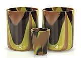 SILIPINT Unbreakable Silicone Wine Kit(Set Of 3), Hunter Camo Tie-Dyed, 2 12 Oz Base & 1.5 Oz Shot
