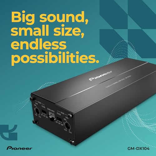 Pioneer GM-DX104 4-Channel Class D Bridgeable Car Amplifier – 400W Max Power, 45W RMS - Image 3
