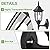 EMART Outdoor Porch Light LED Exterior Wall Light Fixtures, Special Handling Anti-Corrosion Plastic Material, Waterproof Security Lamp for Wall, Garage, Front Porch - 2 Pac